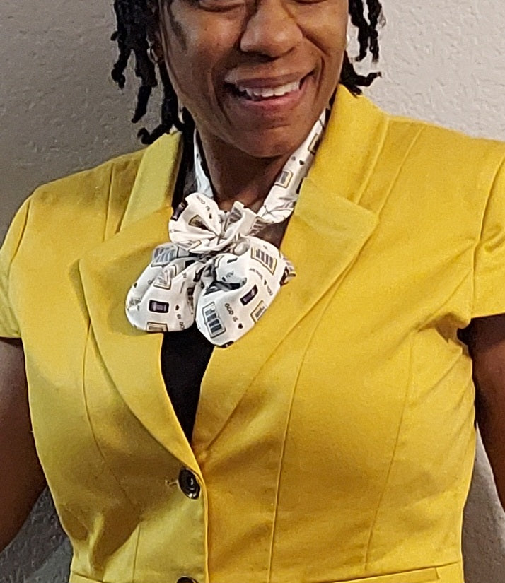 White with words Neck Candy