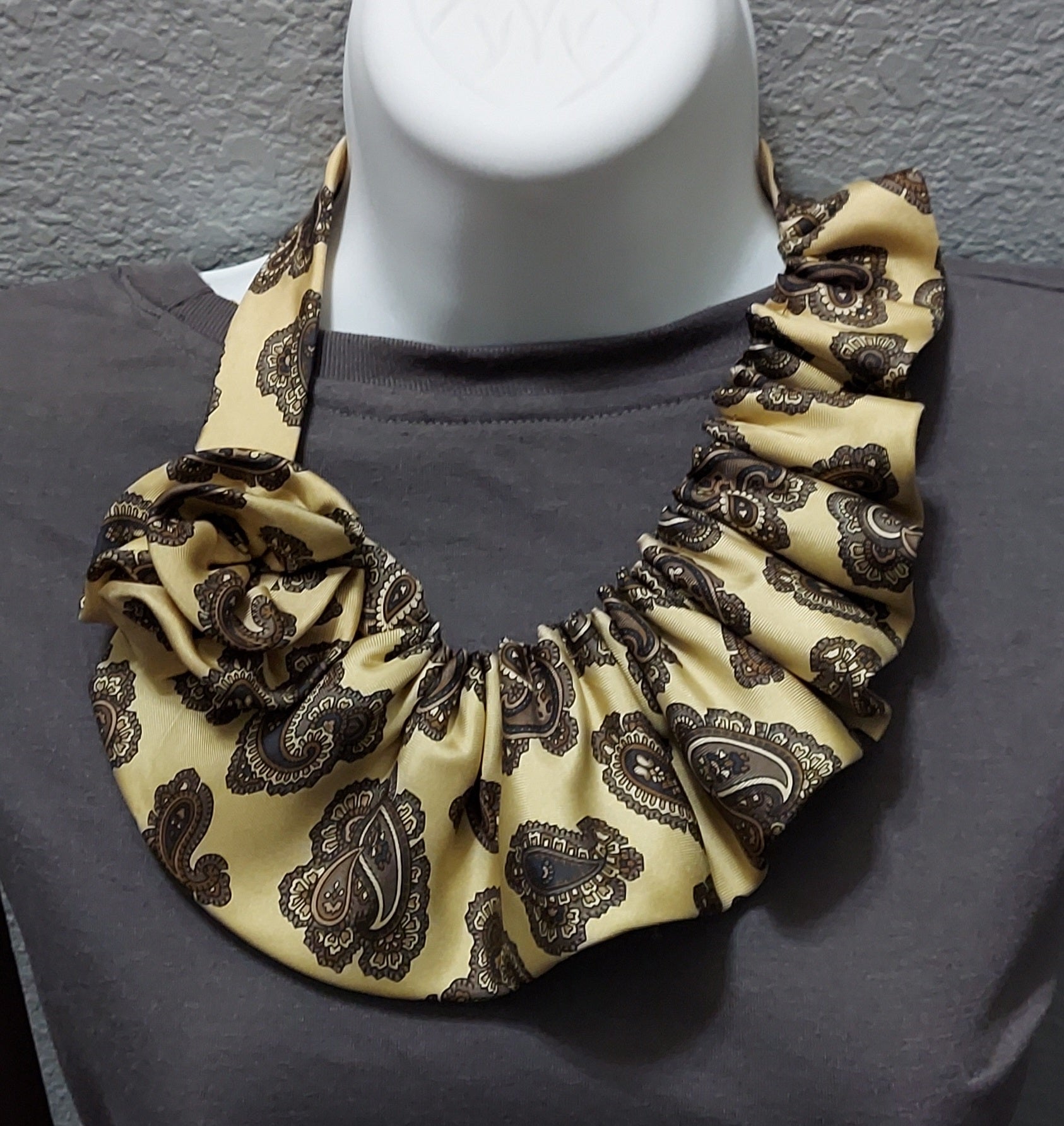 Yellow Paisley Neck Candy
