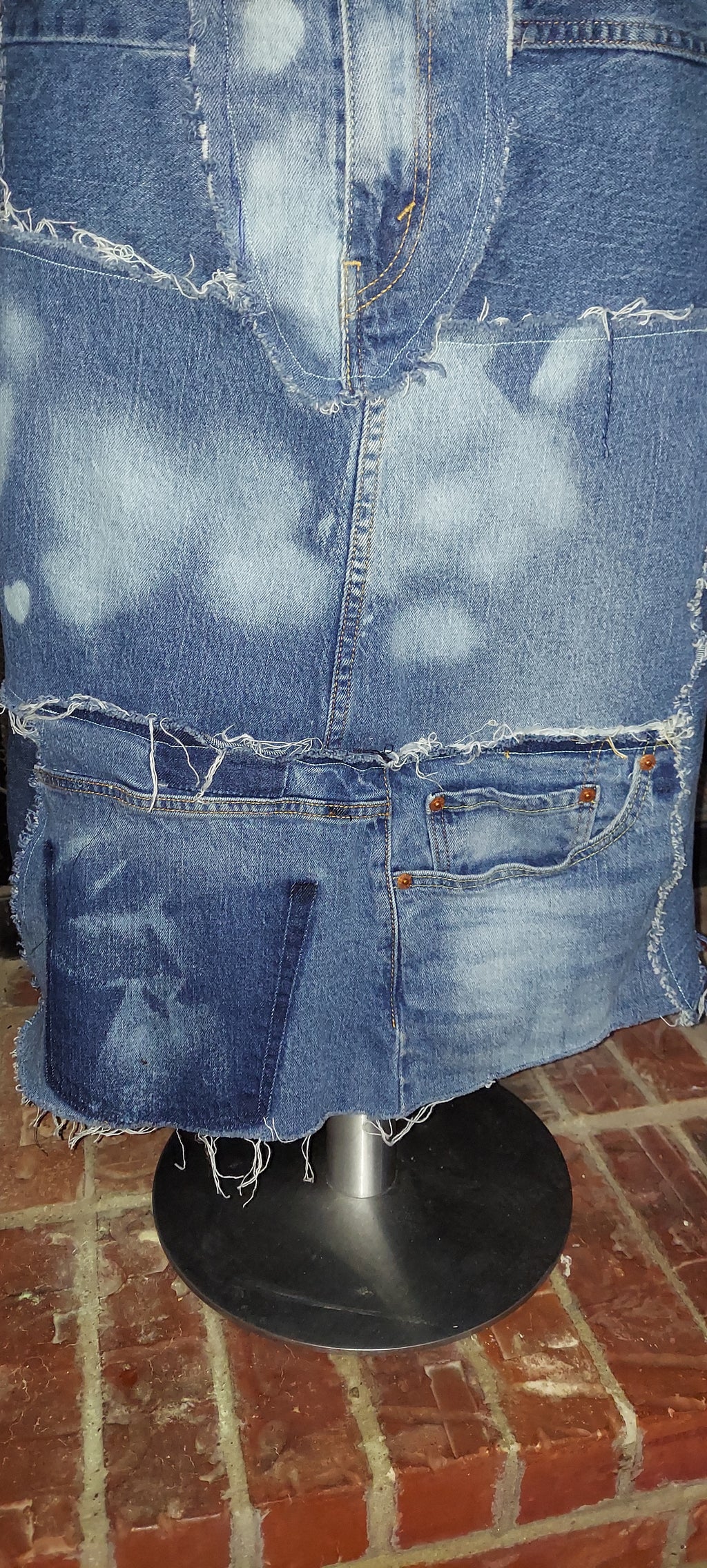 Patchwork Denim skirt