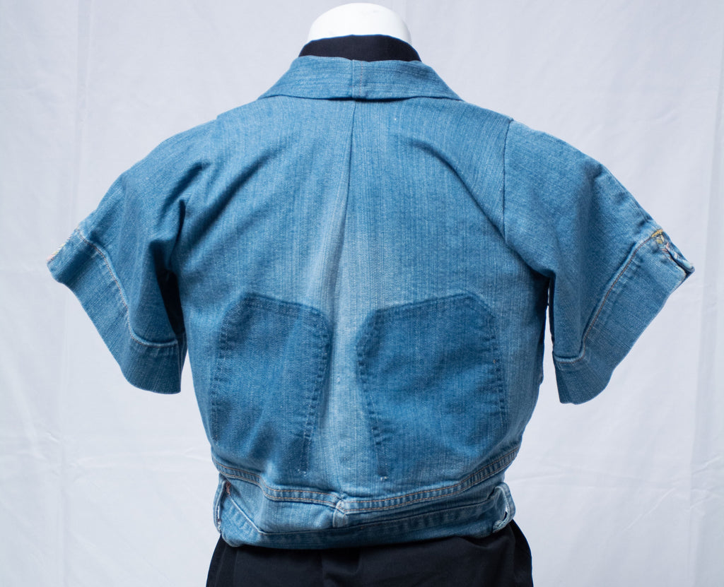 Cropped Jean Jacket Repurposed