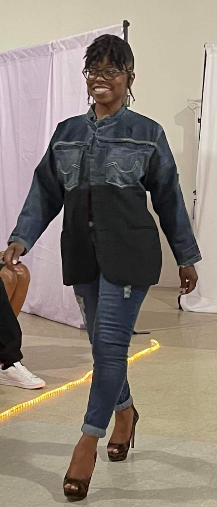 Denim Blazer Repurposed