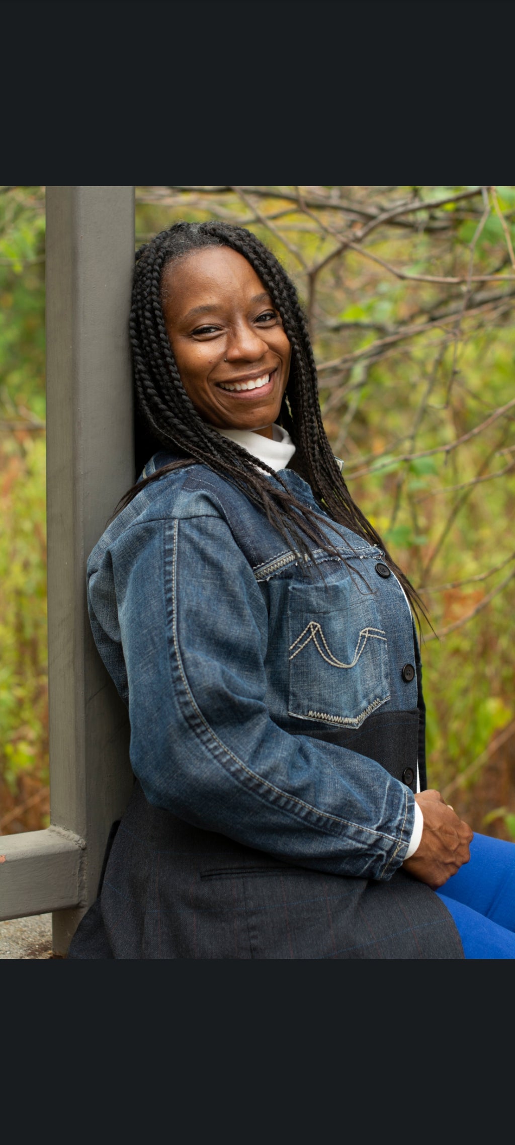 Denim Blazer Repurposed